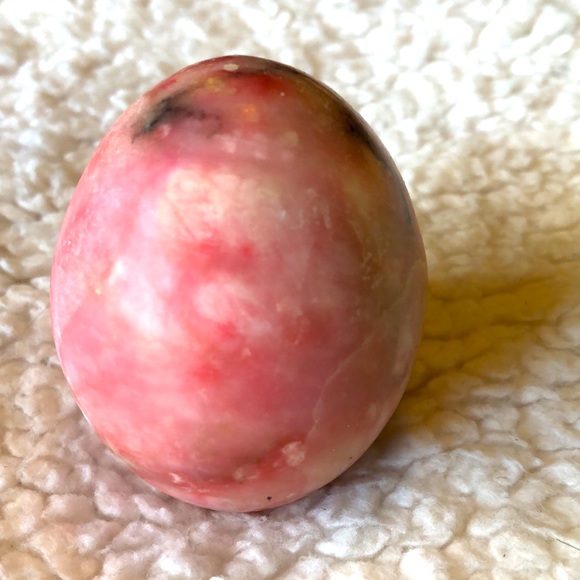 RARE VTG 1960's  Alabaster Marble Egg - Picture 5 of 12